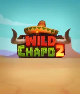 Embark on the colorful Mexican desert with Wild Chapo 2 slot by Relax Gaming, featuring a whimsical bull wearing a sombrero set against a serene desert backdrop. This graphic captures the fun and adventure of the game, perfect for those who love culturally inspired slots, offering a entertaining play experience.